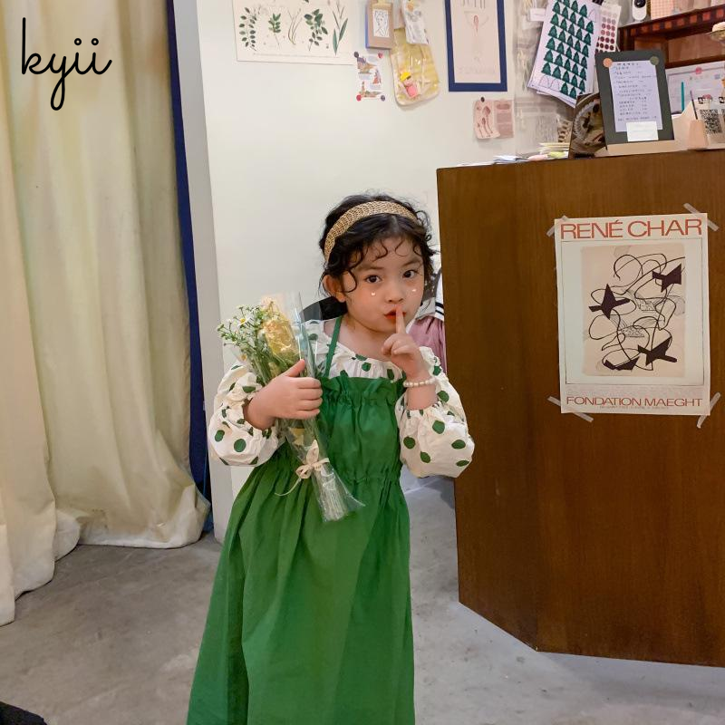KYII Girls dress suit children baby children Korean Dress ky22151
