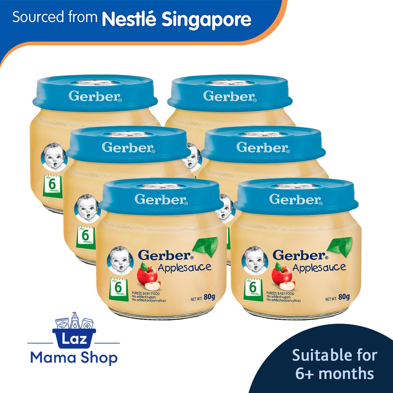 Gerber 1st FOODS Applesauce 80g X 6 Multipack (Laz Mama Shop)
