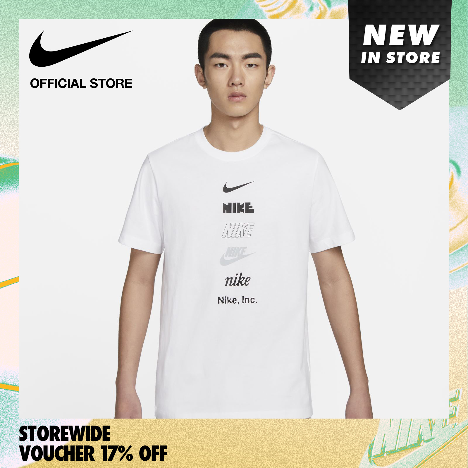 Nike Men's Sportswear Club+ T-Shirt - White