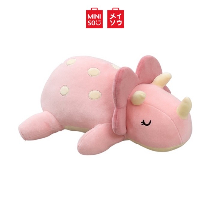 Miniso Lying Plush Toy Triceratops Stuffed Toys Triceratops Cute Lying Dinosaur 36cm